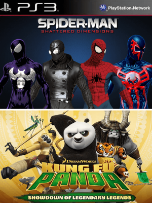 pack Spider-Man: Shattered Dimensions + Kung Fu Panda Showdown of Legendary Legends ps3