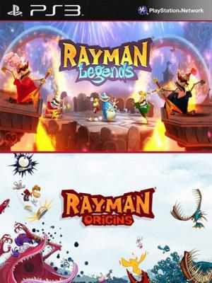 2 juegos en 1 Rayman Legends Mas Rayman Origins PS3