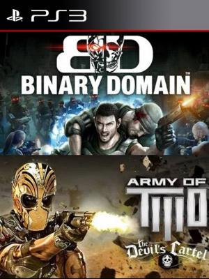 2 juegos en 1 Binary Domain mas Army of TWO The Devil’s en Español Ps3