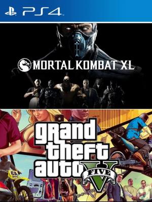 2 JUEGOS EN 1 MORTAL KOMBAT XL MAS GTA V PS4