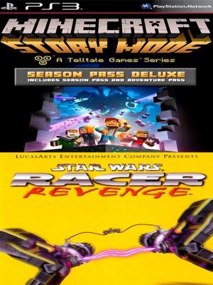 pack Minecraft: Story Mode - Season Pass Deluxe + Star Wars: Racer Revenge ps3