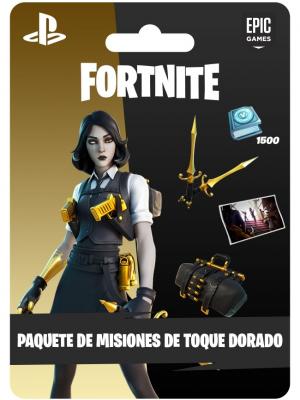 Fortnite Paquete de Misiones de Toque Dorado - PS4