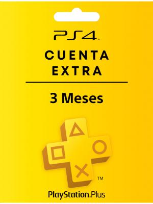 PSN PLUS EXTRA 3 MESES CUENTA PRINCIPAL PS4 